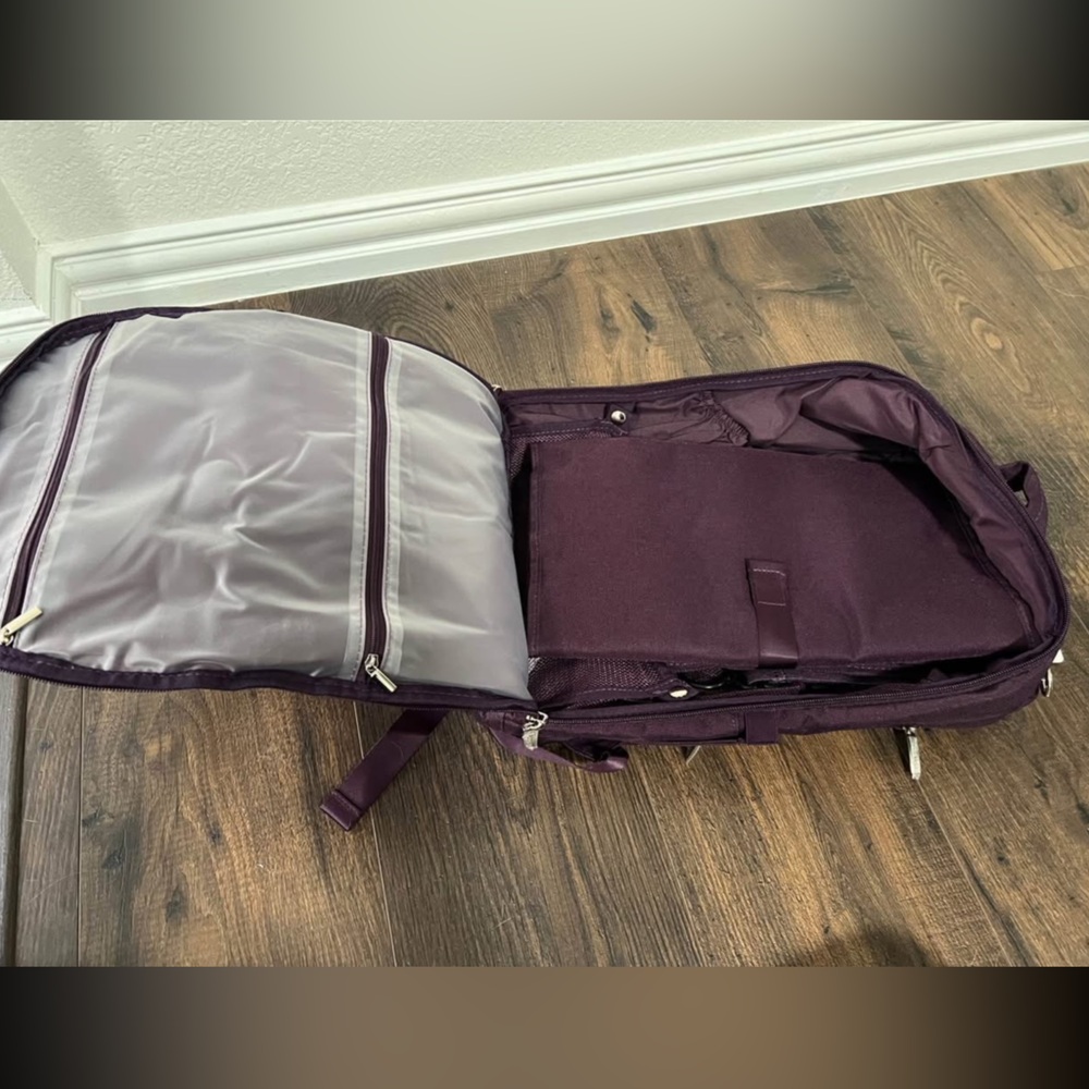 Diaper Bag Backpack Multifunction Travel Backpack Purple - Picture 6 of 15